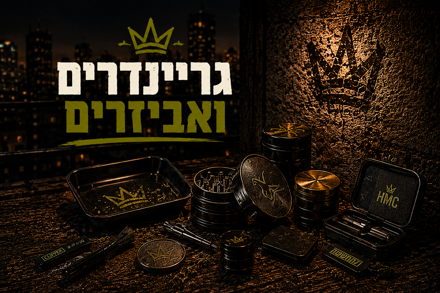 גריינדרים ואביזרים