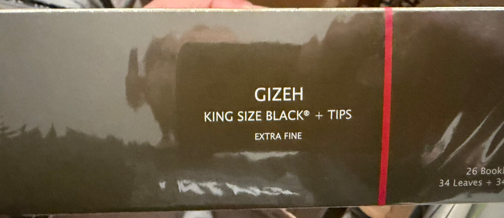 גיזה שחור עם פילטרים GIZEH Black King Size + Tips מארז 26 חפיסות