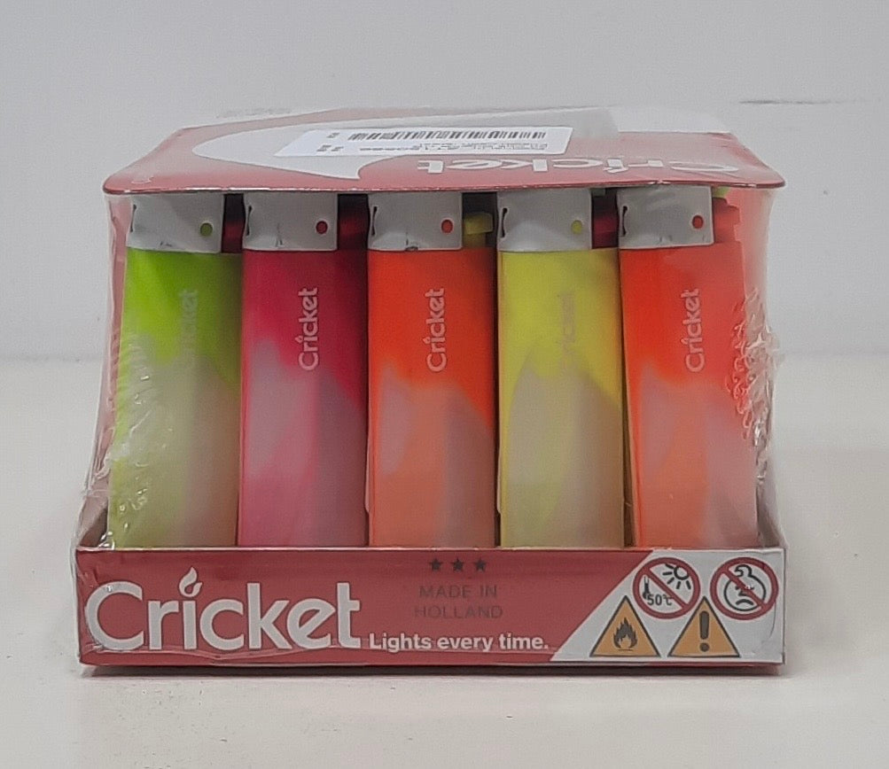 מצתי Cricket איכותיים חבילה 50 יחידות צבעים שונים