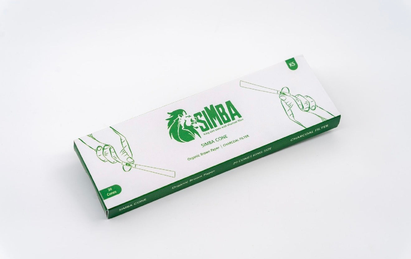 קונוסים Simba King Size עם פילטר פחם 20 יחידות